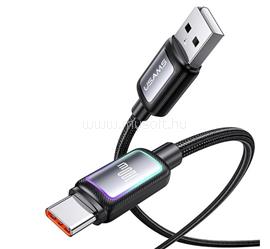 USAMS USAMS Al-Alloy U110 adatkábel USB - Type-Cm 100W, 120cm, FEKETE SJ817USB01 small