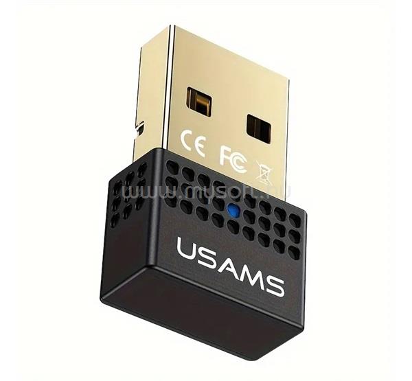 USAMS USAMS US-ZB285 bluetooth adapter USB, v5.3, FEKETE