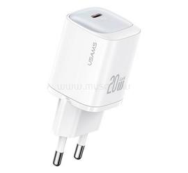 USAMS USAMS CC248 hálózati töltő Type-C aljzat 20W, PD gyorstöltő, FEHÉR CC248TC02 small