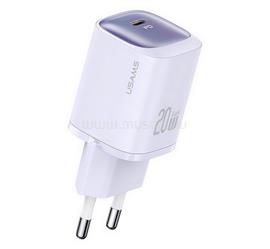 USAMS USAMS CC248 hálózati töltő Type-C aljzat 20W, PD gyorstöltő, LILA CC248TC03 small