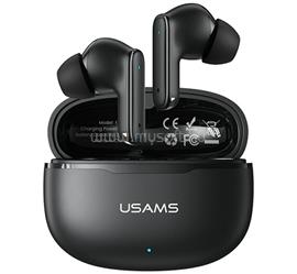 USAMS E05 bluetooth fülhallgató SZTEREO v6.0, zajszűrő + töltőtok, FEKETE BHE0501 small