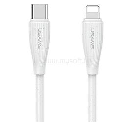 USAMS iPhone 14 Plus / 14 Pro Max / 14 Pro USAMS Green Series SJ717 adatkábel Type-C - lightning, 100cm, FEHÉR SJ717USB02 small