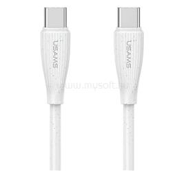USAMS USAMS SJ716 Green Series adatkábel Type-C - Type-C, 100cm, FEHÉR SJ716USB02 small
