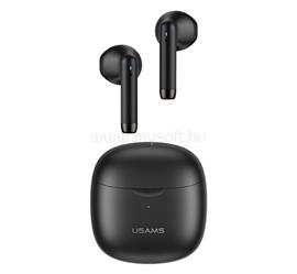 USAMS IA04 bluetooth fülhallgató SZTEREO v5.0, mikrofon + töltőtok, FEKETE IA04_B small