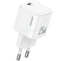 USAMS USAMS JC MINI hálózati töltő Type-C aljzat 25W, GaN, FEHÉR CC289TC02 small