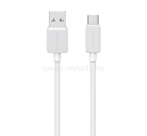 USAMS USAMS US-SJ693 KY adatkábel USB - Type-C, 200cm, FEHÉR