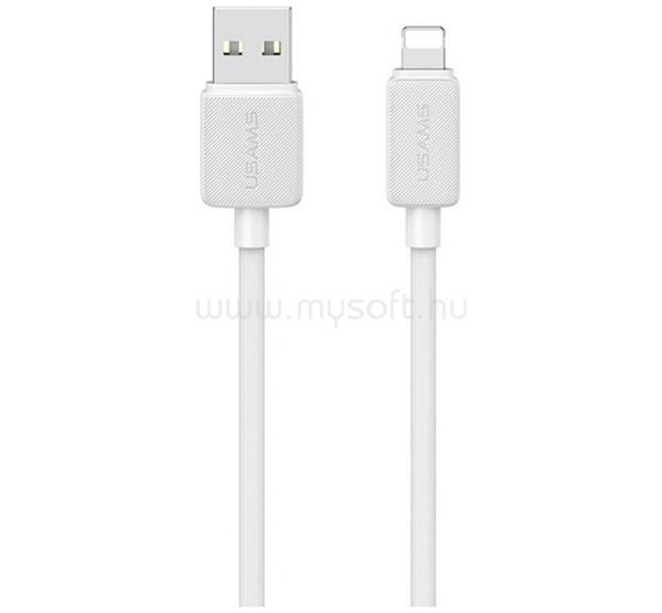 USAMS iPhone 14 Plus / 14 Pro Max / 14 Pro USAMS KY US-SJ694 adatkábel USB - lightning, 200cm, FEHÉR