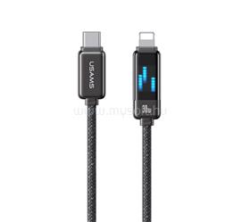 USAMS iPhone 14 Plus / 14 Pro Max / 14 Pro USAMS METEOR adatkábel Type-C - lightning, 120cm, FEKETE SJ743USB01 small