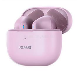 USAMS NX03 bluetooth fülhallgató SZTEREO v5.2, aktív zajszűrő + töltőtok, RÓZSASZÍN BHUNX03 small