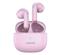 USAMS NX03 bluetooth fülhallgató SZTEREO v5.2, aktív zajszűrő + töltőtok, RÓZSASZÍN BHUNX03 small