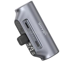 USAMS PB79 vésztöltő Type-C aljzat 3000mAh, Type-C csatlakozó, SÖTÉTSZÜRKE 3KCD24801 small