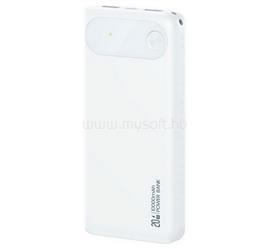 USAMS PB80 vésztöltő 2 USB+Type-C 10000mAh, PD gyorstöltő, FEHÉR 10KCD24902 small