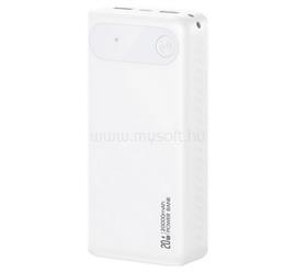 USAMS PB80 vésztöltő 2 USB+Type-C 20000mAh, PD gyorstöltő, FEHÉR 20KCD25102 small