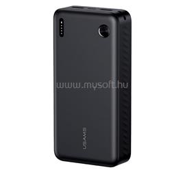 USAMS PB83 vésztöltő 2 USB+Type-C 20000mAh, PD gyorstöltő, FEKETE 20KCD25401 small