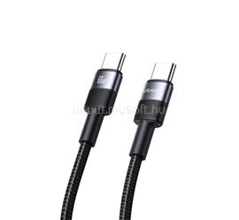 USAMS USAMS US-SJ724 SY adatkábel Type-C - Type-C, 120cm, FEKETE SJ724USB01 small