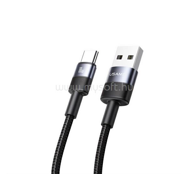 USAMS USAMS US-SJ718 SY SERIES adatkábel USB - Type-C, 120cm, FEKETE