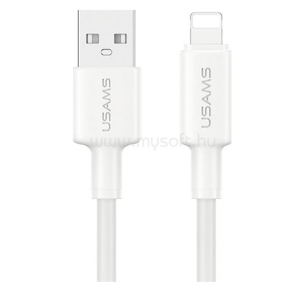USAMS iPhone 14 Plus / 14 Pro Max / 14 Pro USAMS U90 adatkábel USB - lightning, 100cm, FEHÉR