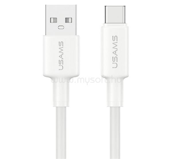 USAMS USAMS U90 adatkábel USB - Type-C, 100cm, FEHÉR