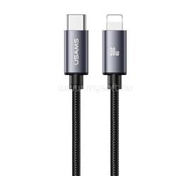 USAMS iPhone 14 Plus / 14 Pro Max / 14 Pro USAMS U91 adatkábel Type-C - lightning, 100cm, SÖTÉTSZÜRKE SJ770USB01 small
