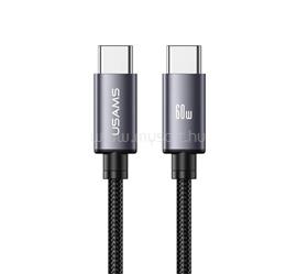USAMS USAMS U91 adatkábel Type-C - Type-C, 100cm, SÖTÉTSZÜRKE SJ769USB01 small
