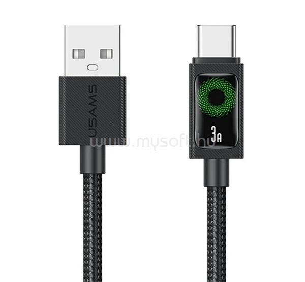 USAMS USAMS U92 adatkábel USB - Type-C, 120cm, FEKETE