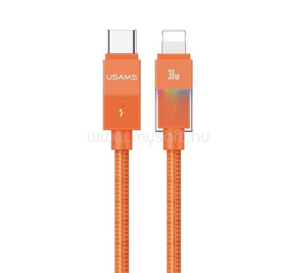 USAMS iPhone 14 Plus / 14 Pro Max / 14 Pro USAMS U93 adatkábel Type-C - lightning, 120cm, NARANCSSÁRGA