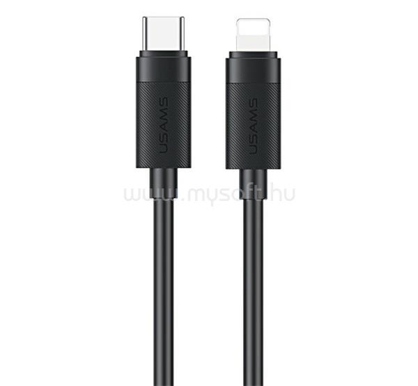 USAMS iPhone 14 Plus / 14 Pro Max / 14 Pro USAMS U94 adatkábel Type-C - lightning, 100cm, FEKETE