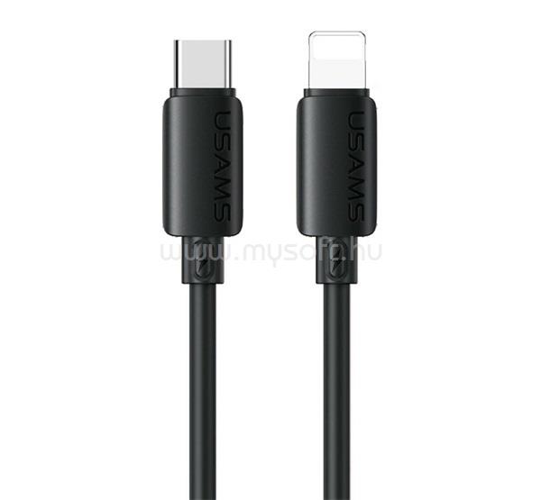 USAMS iPhone 14 Plus / 14 Pro Max / 14 Pro USAMS U98-788 adatkábel Type-C - lightning, 100cm, FEKETE