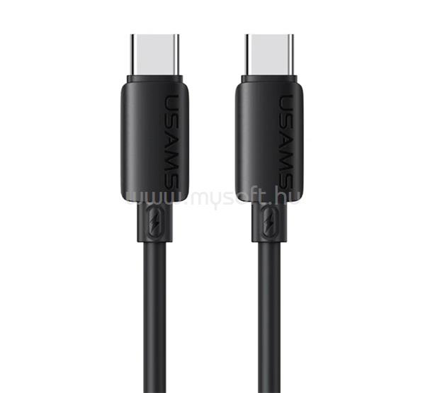 USAMS USAMS U98 adatkábel Type-C - Type-C, 100cm, FEKETE