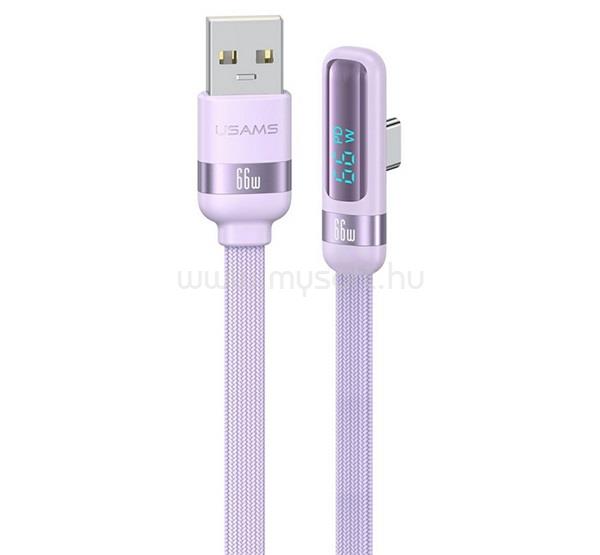 USAMS USAMS US-SJ651adatkábel USB - Type-C, 120cm, LILA