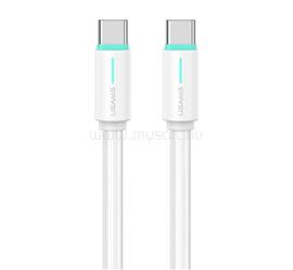 USAMS USAMS US-SJ734 YU adatkábel Type-C - Type-C, 100cm, FEHÉR SJ734USB02 small