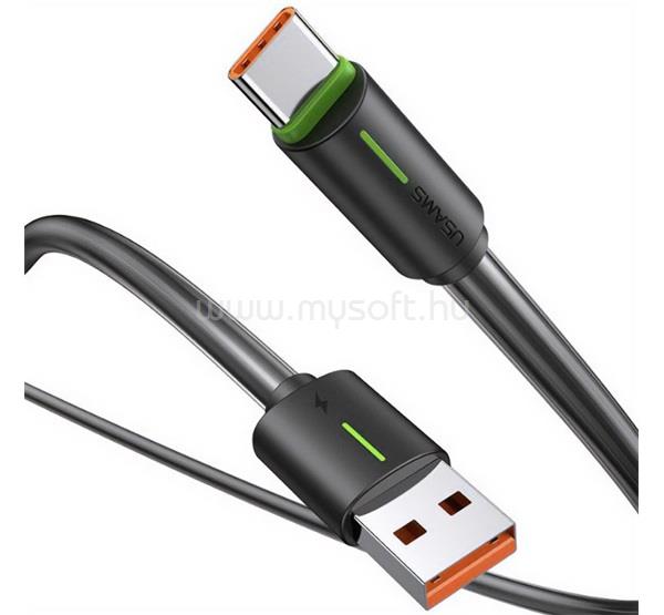 USAMS USAMS US-SJ732 YU adatkábel USB - Type-C, 100cm, FEKETE