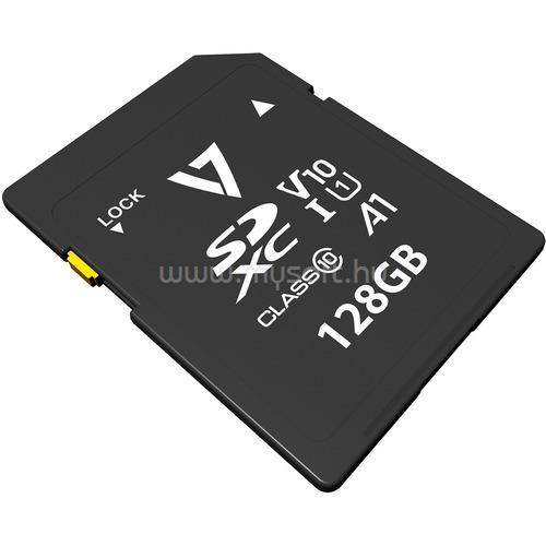 V7 128GB SDXC V10 U1 A1 CL10 UHDMAX 90MB/S READ 18MB/S WRT
