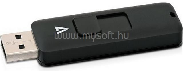V7 16GB FLASH DRIVE USB 2.0 BLACK 10MB/S READ 3MB/S WRITE