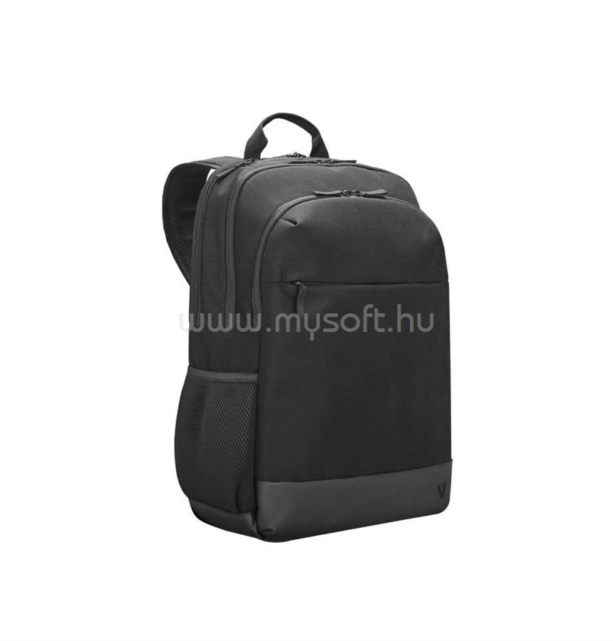 V7 17" ECOFRIENDLY BACKPACK BLK PROFESS. RFID POCKET PROTECTION