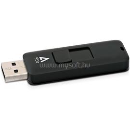V7 4GB FLASH DRIVE USB 2.0 BLACK 10MB/S READ 3MB/S WRITE VF24GAR-3E small