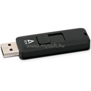 V7 8GB FLASH DRIVE USB 2.0 BLACK 10MB/S READ 3MB/S WRITE