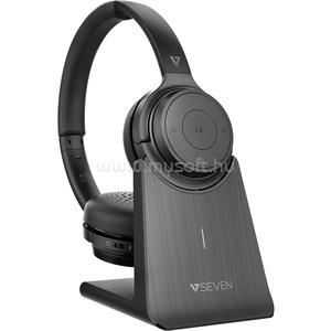 V7 BT STEREO ON EAR WLRS HDSET NC BOOM MIC USB DONGLE BLK