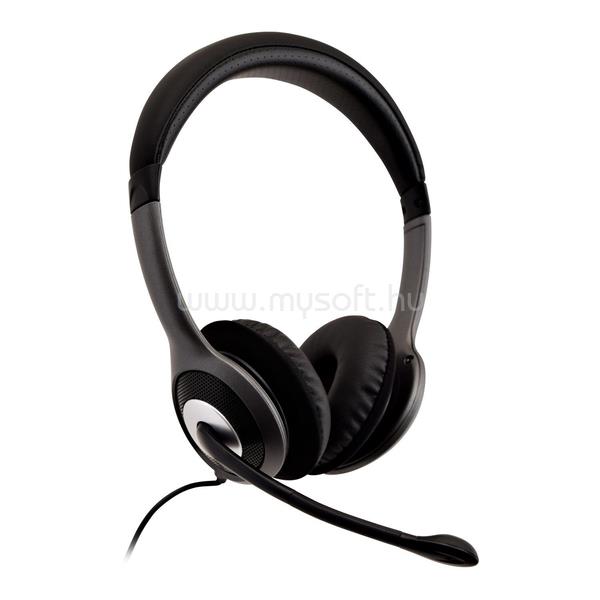 V7 DELUXE USB HEADSET W/MIC ON CABLE CONTROL 1.8M CABLE IN