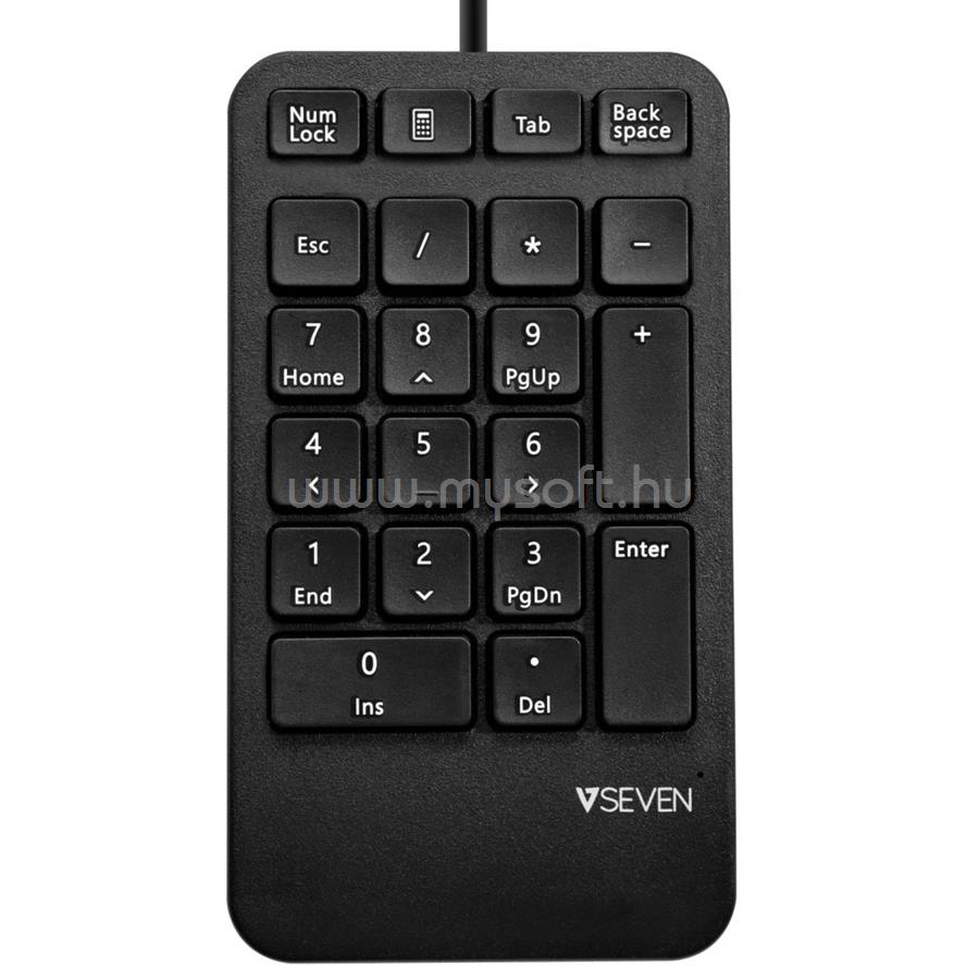 V7 KP400-1E numerikus keypad USB (fekete)