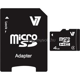 V7 MICROSDHC CARD 4GB CL4 INCL SD ADAPTER RETAIL VAMSDH4GCL4R-2E small