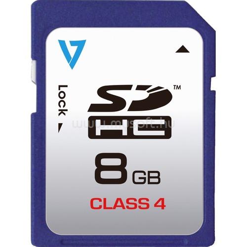 V7 SD CARD 8GB SDHC CL4 RETAIL