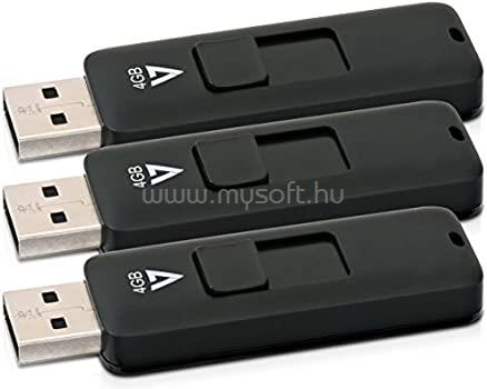 V7 VF24GAR-3PK-3E USB2.0 4GB 3 pack pendrive