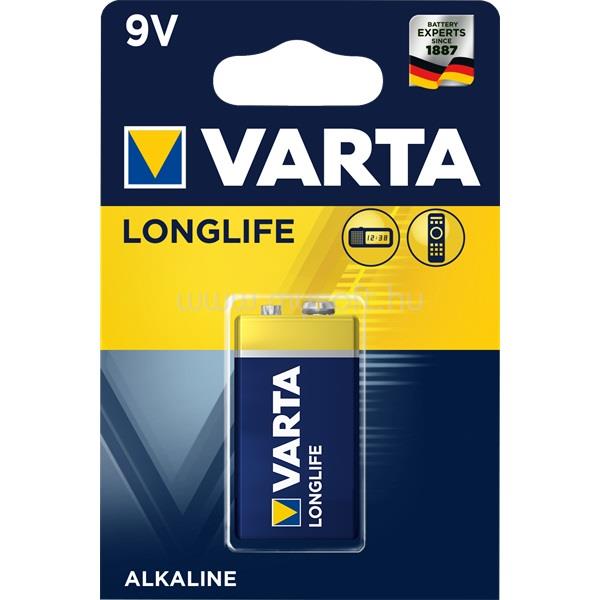 VARTA 4122101411 Longlife alkáli 9V elem 1db/bliszter