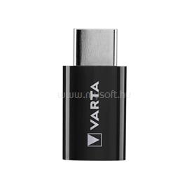 VARTA 57945101401 microUSB - Type C fekete adapter VARTA_57945101401 small