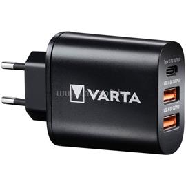 VARTA 57958101401 univerzális 2x USB, Type C, 5,4 A fekete hálózati töltő VARTA_57958101401 small