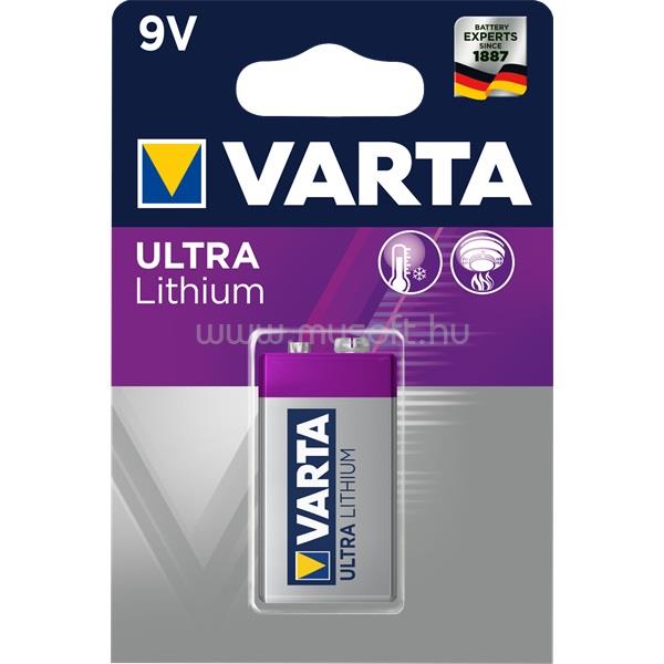 VARTA 6122301401 Professional 9V Lithium elem 1db/bliszter
