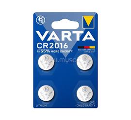 VARTA gombelem CR2016, lítium, 4db/csomag VARTA_6016101404 small