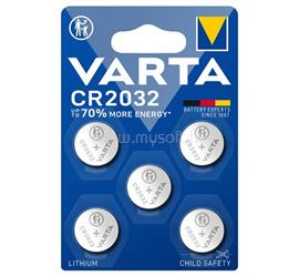 VARTA gombelem CR2032, lítium, 5db/csomag VARTA_06032101415_ small