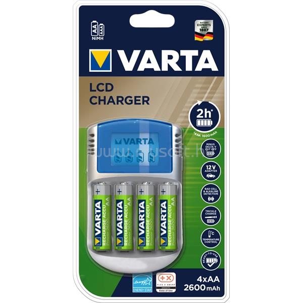 VARTA LCD Töltő + 4x2600mAh Ready2use akkumulátor